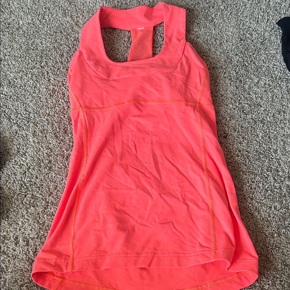 Lululemon Athletica Vibrant Pink Tank Top